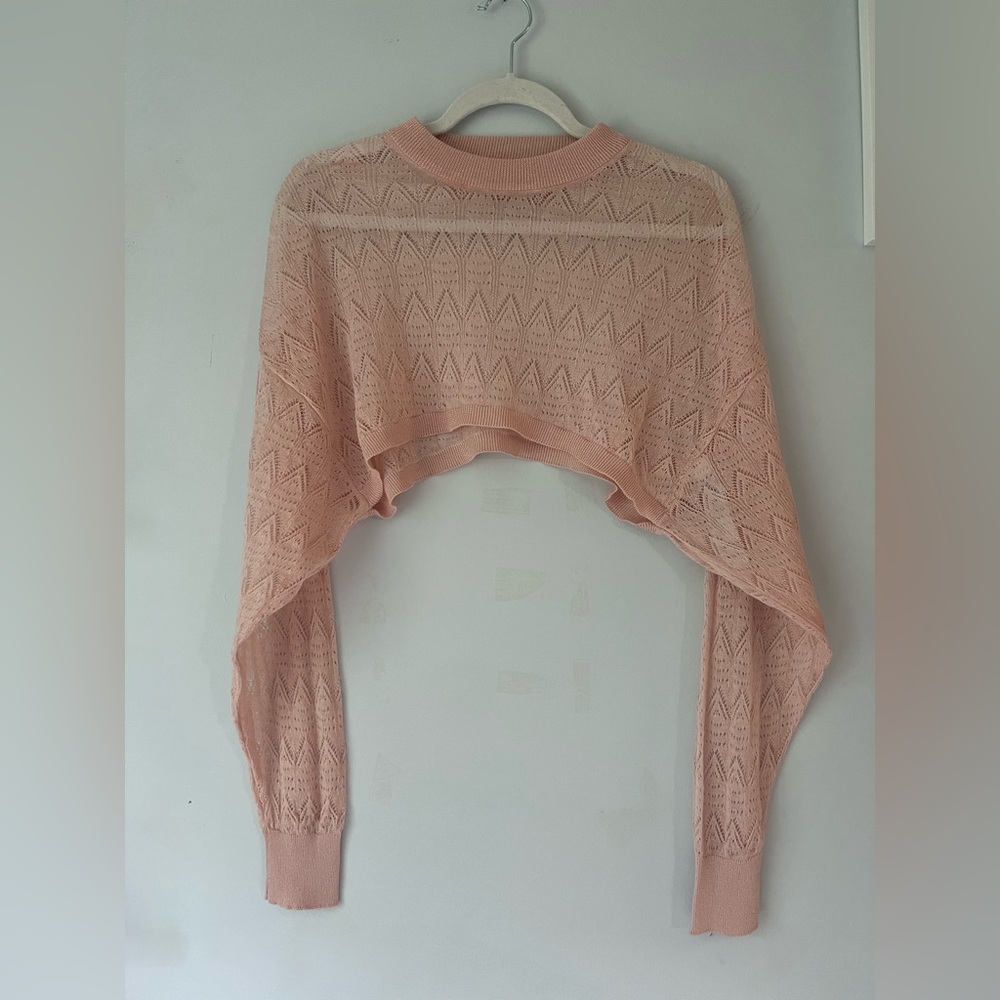 Zara Pink Knit half sweater